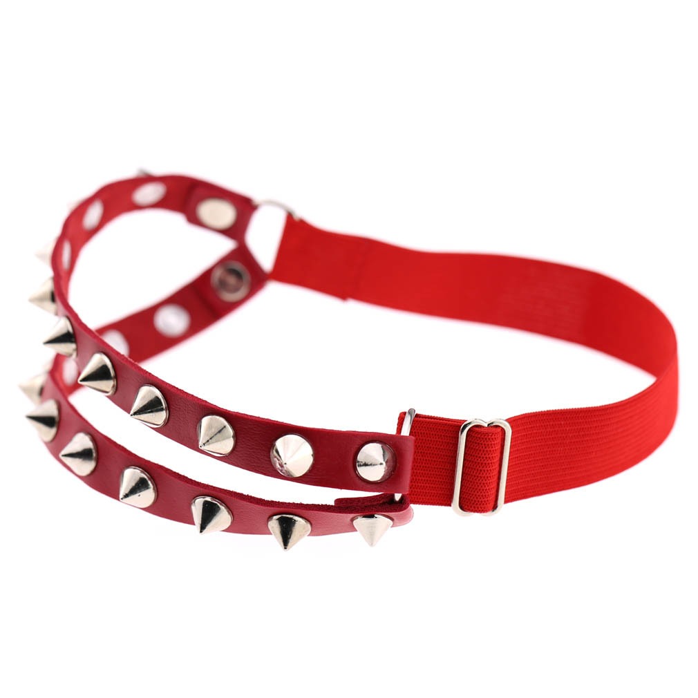 Punk Gothic Sexy Leder Oberschenkel Garter mit Nieten