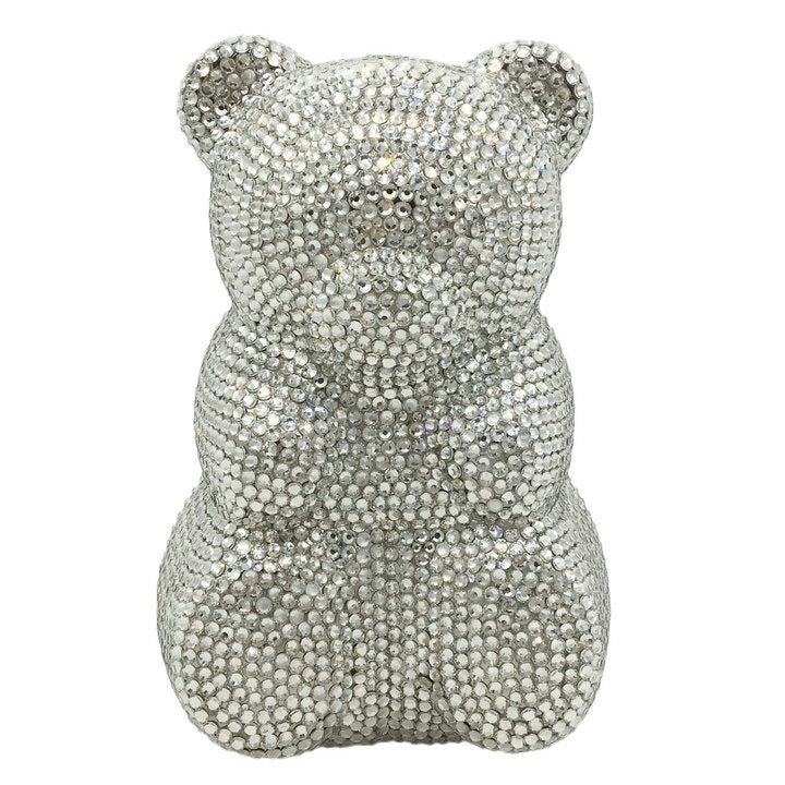 Muschibitch Crystal Bear Clutch – Luxus Teddy Diamond Abendtasche