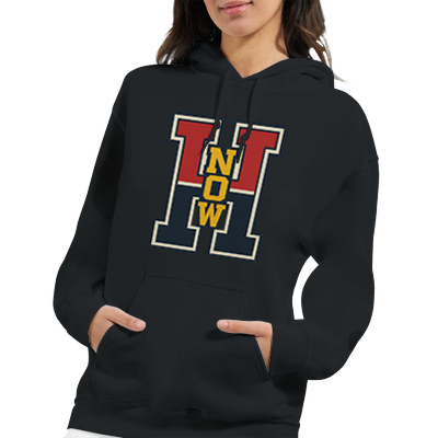 Hoodie College H-NOW Statement Heute Jetzt – Nicht Morgen Varsity Style