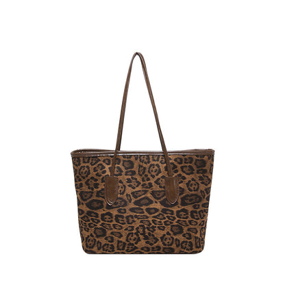 Muschibitch Leopard Tote Bag – Große Fashion Schultertasche