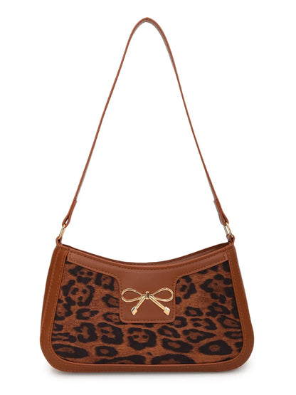 Muschibitch Leopard Bow Bag – Y2K Bad Girl Schultertasche