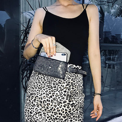 Punkgräfin Rivet Waist Bag – Luxus Punk Gürtel Tasche