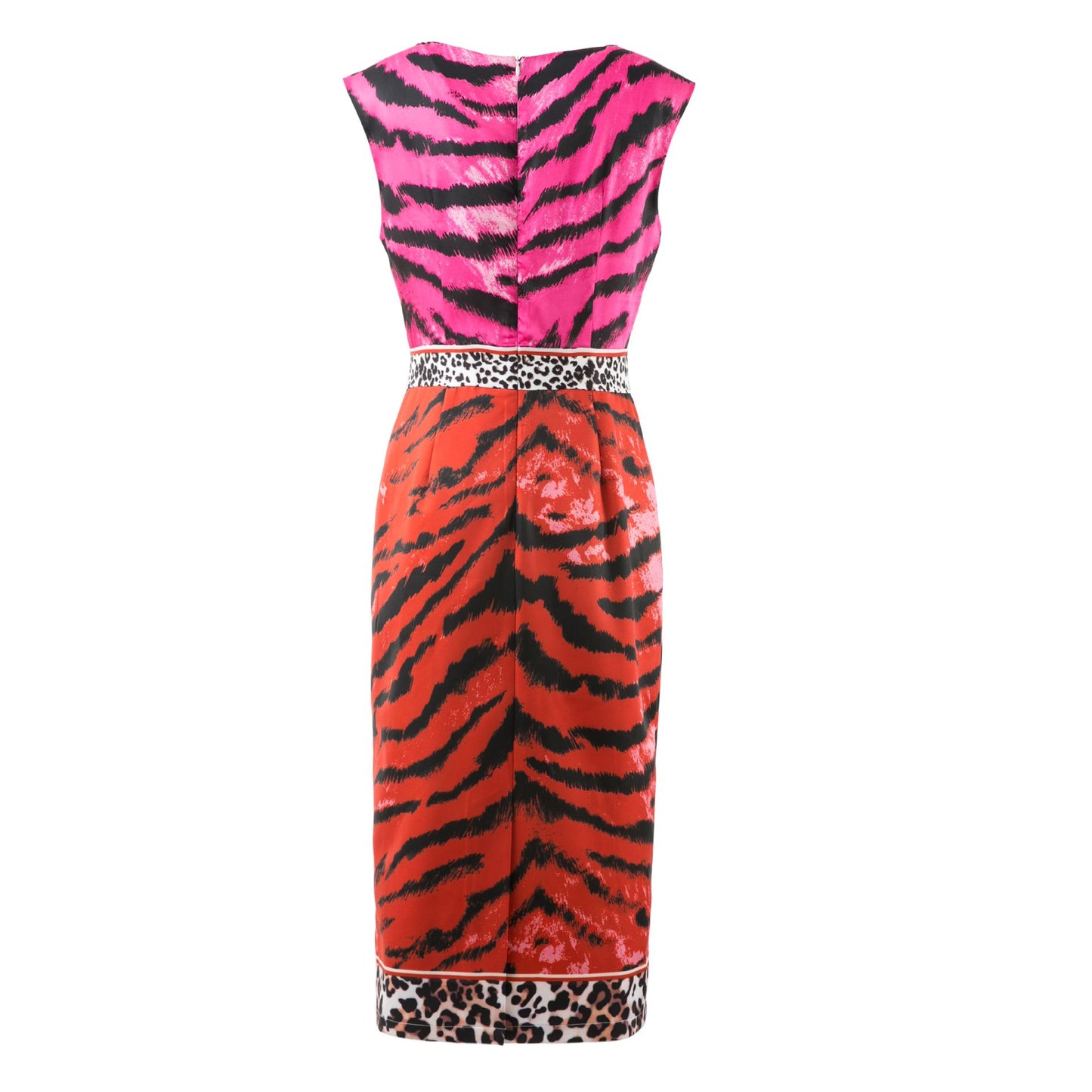 Muschibitch Tiger Queen Kleid – Animal Print Pencil Midi Dress