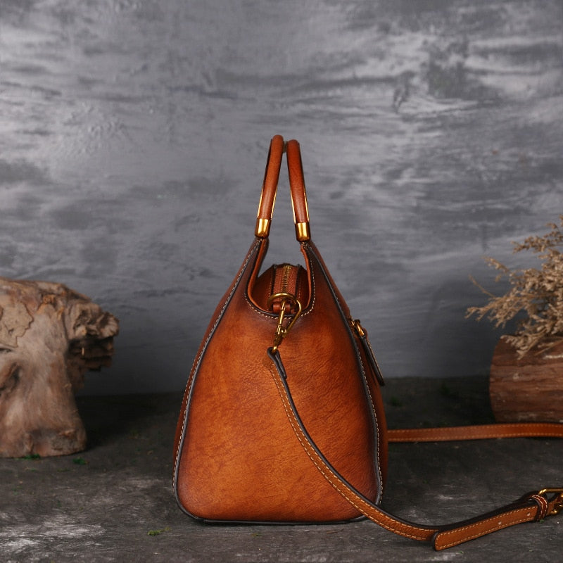 Muschibitch Mandala Leather Bag – Luxus Designer Echtleder Handtasche