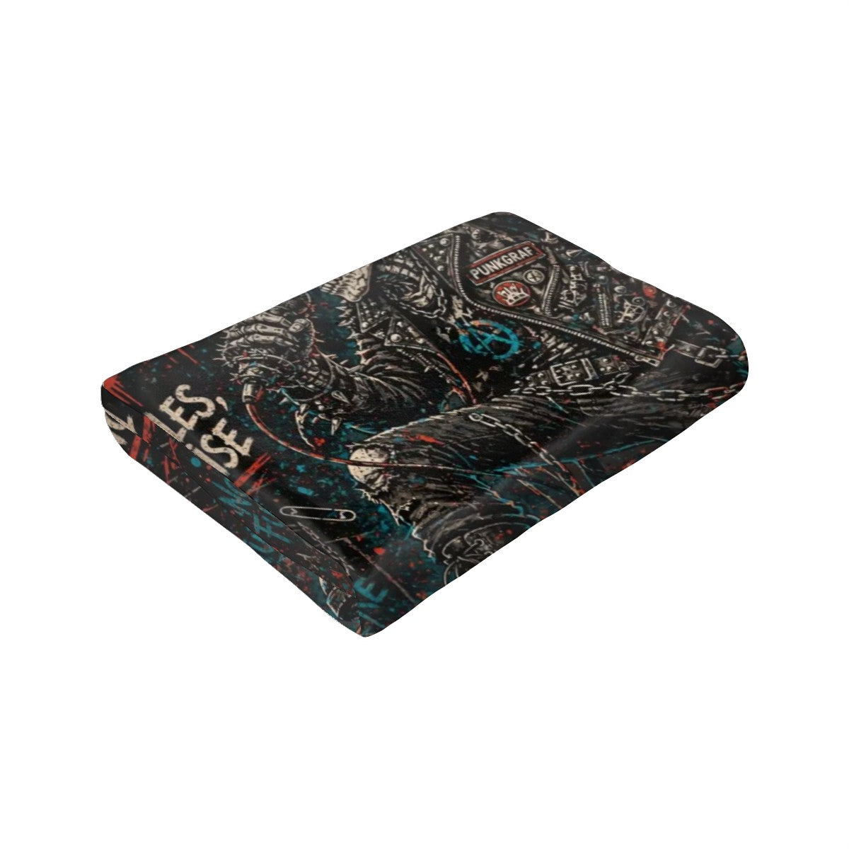 Punk Flanelldecke Decke BORN LOUD Kuscheldecke – Punkgraf Rebel Blanket
