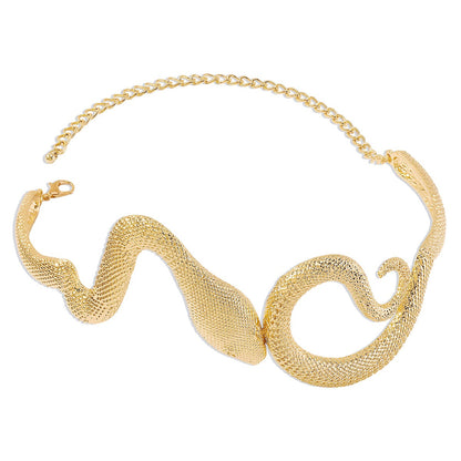 Schlangen Choker Halskette Gold Silber – Snake Collar Necklace Damen