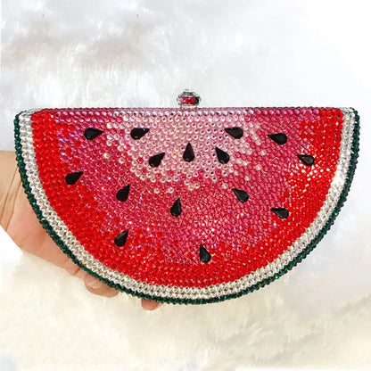 Muschibitch Crystal Lemon Clutch – Rhinestone Designer Abendtasche
