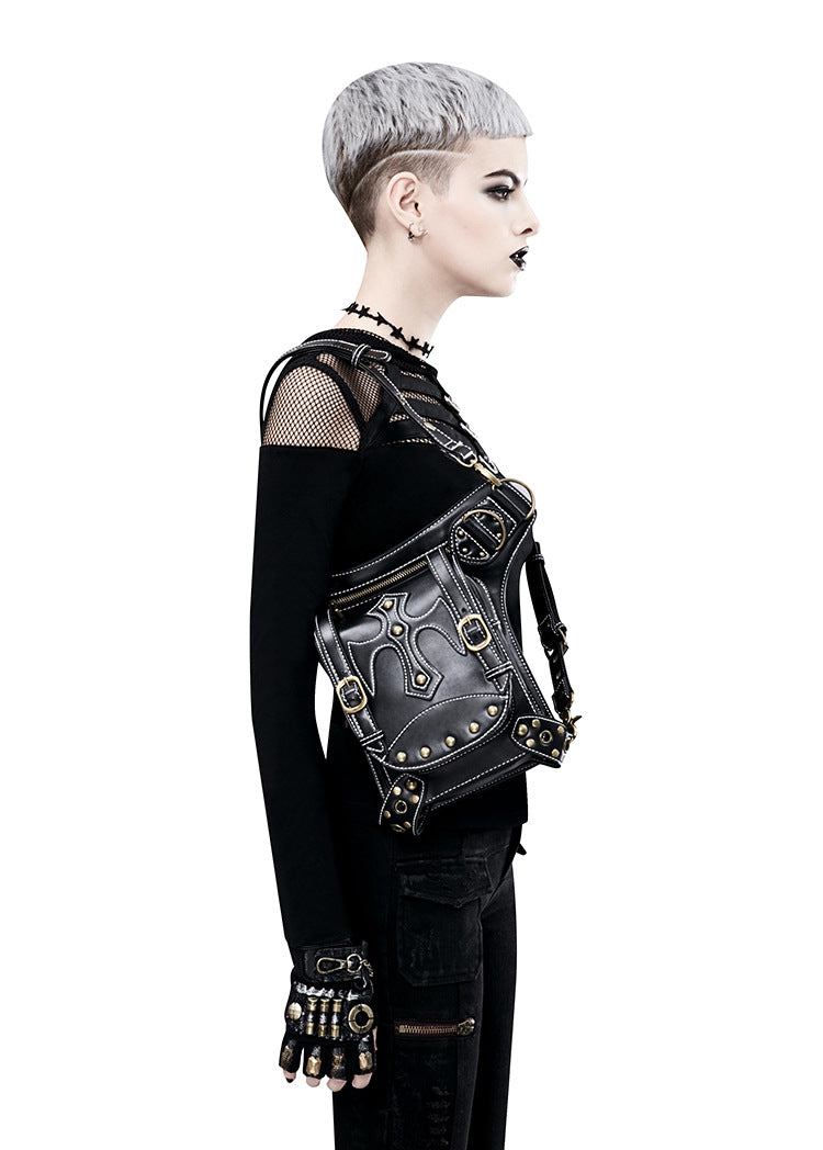 Gothic Punk Waist Bag – Harness Schultertasche Biker Tasche