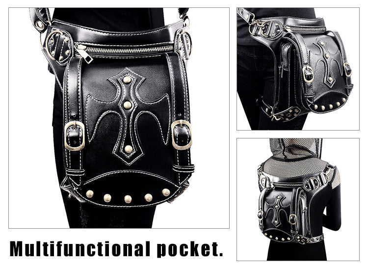 Gothic Punk Waist Bag – Harness Schultertasche Biker Tasche