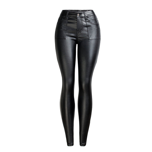 Muschibitch Black Rebel Leather Pants – High Waist PU Lederhose
