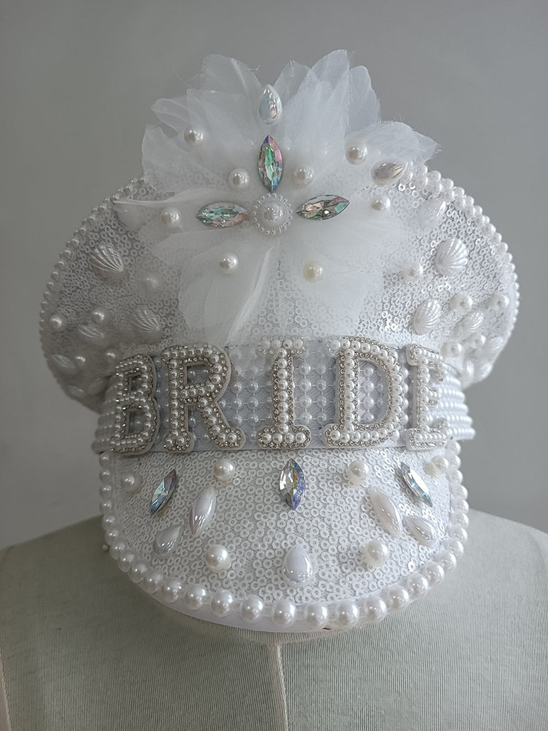 Muschibitch Luxus Rave Cap – Rhinestone Steampunk Party Hat