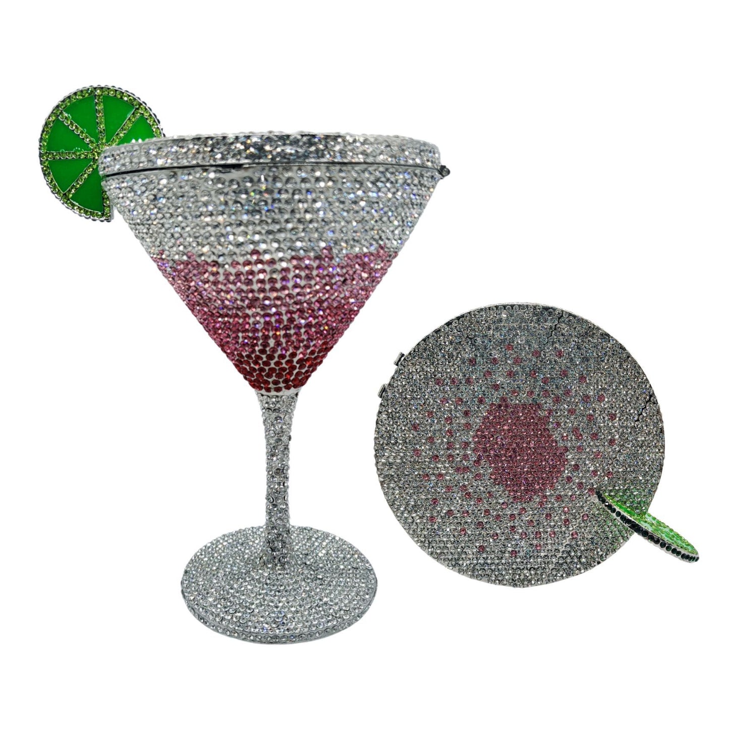 Muschibitch Crystal Cocktail Clutch – Luxury Martini Rhinestone Evening Bag