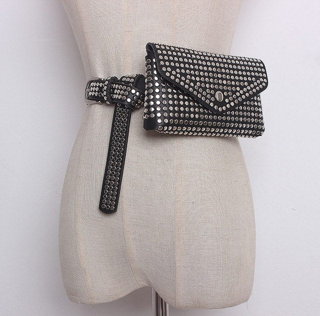 Punkgräfin Rivet Waist Bag – Luxus Punk Gürtel Tasche
