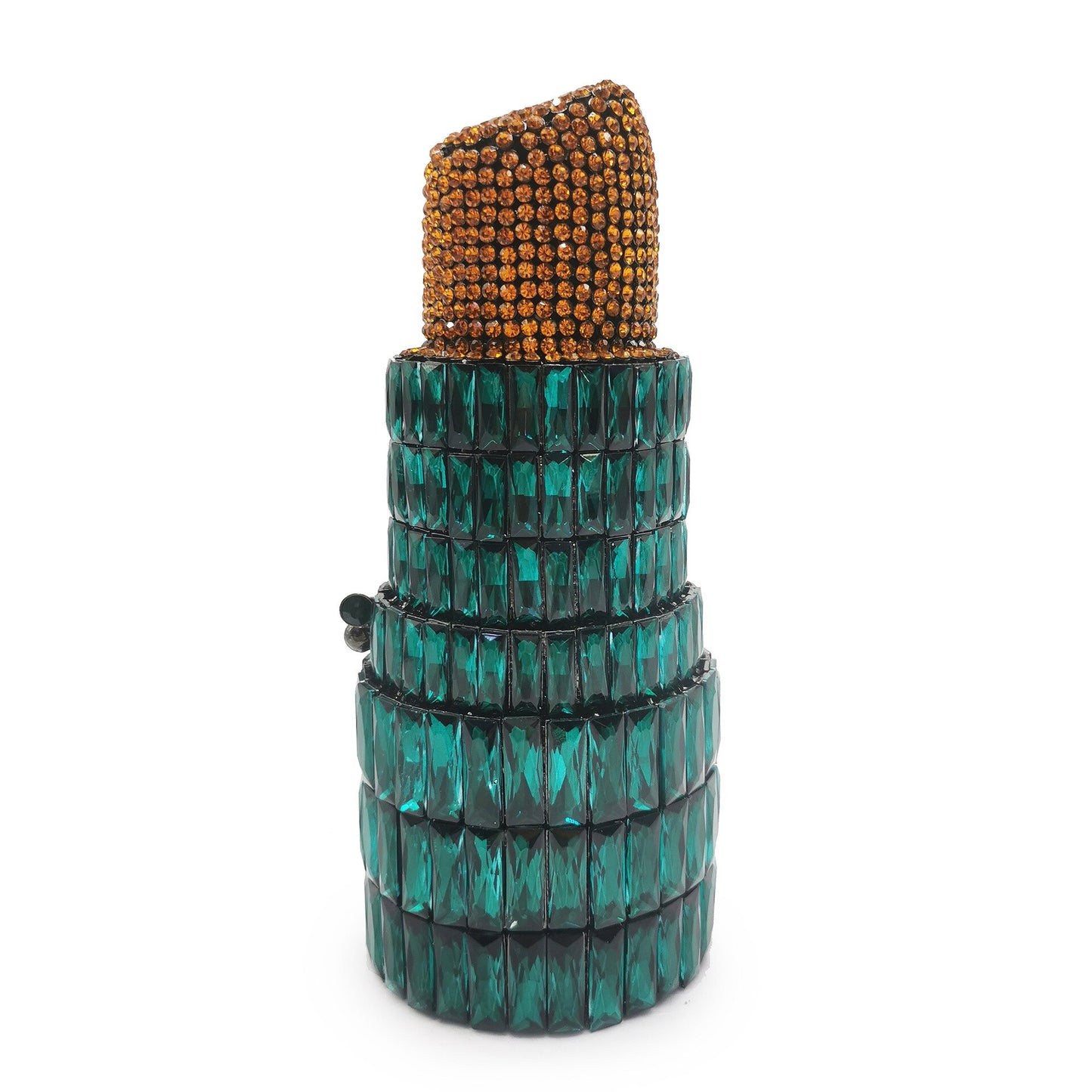 Muschibitch Crystal Lipstick Clutch – Luxus Designer Lippenstift Abendtasche