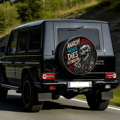 Punkgraf Reserveradabdeckung Offroad SUV Ersatzrad Cover mit Punk Skull Motiv Reifenabdeckung