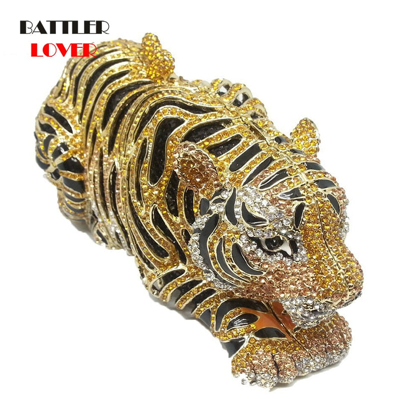 Muschibitch Royal Tiger Clutch – Luxus Designer Tiger Abendtasche