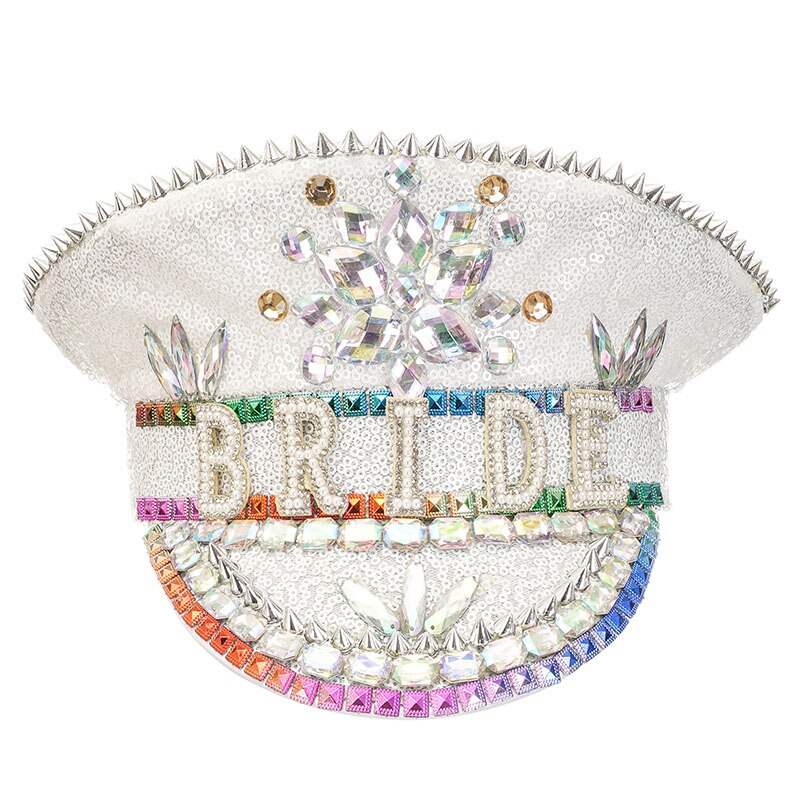 Muschibitch Luxus Rave Cap – Rhinestone Steampunk Party Hat