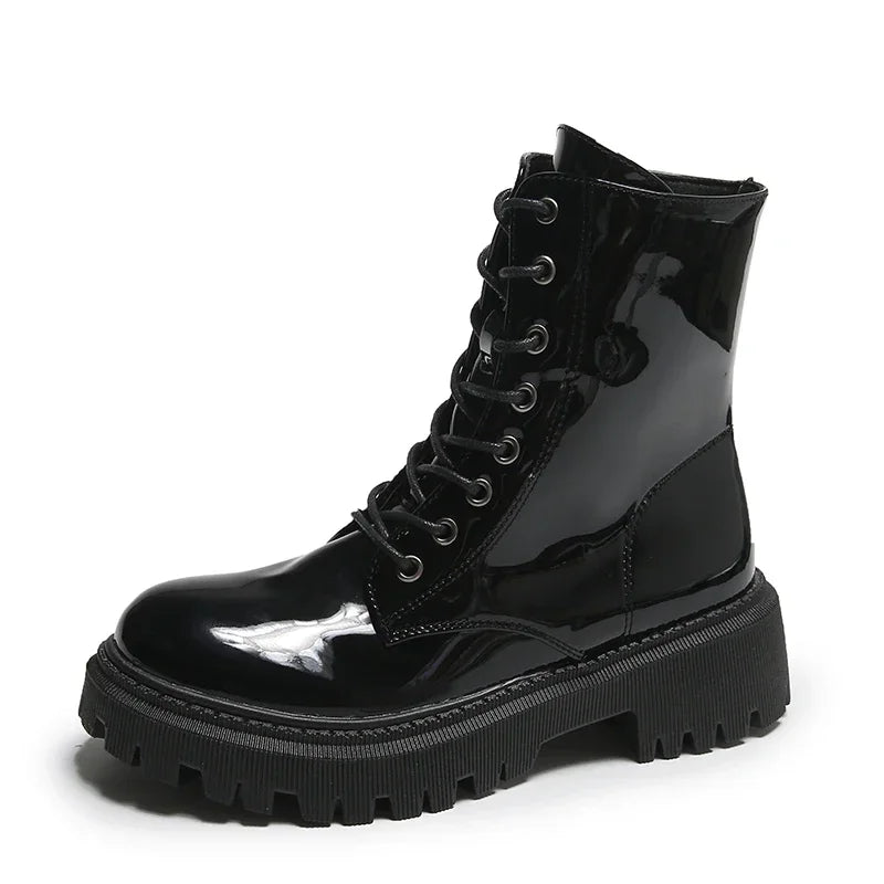 Punkgräfin Punk Platform Boots Damen – Gothic Combat Martin Boots
