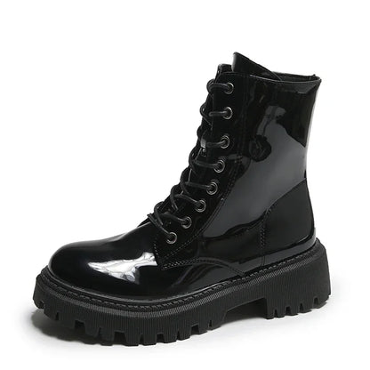Punkgräfin Punk Platform Boots Damen – Gothic Combat Martin Boots
