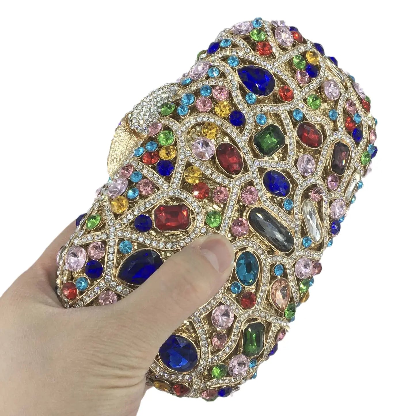 Muschibitch Royal Crystal Abendtasche – Luxus Strass Clutch