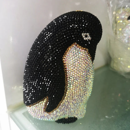 Muschibitch Crystal Parrot Clutch – Rhinestone Designer Abendtasche