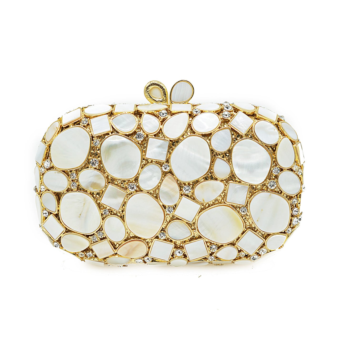 Muschibitch Pearl Crystal Clutch – Luxus Perlmutt Abendtasche