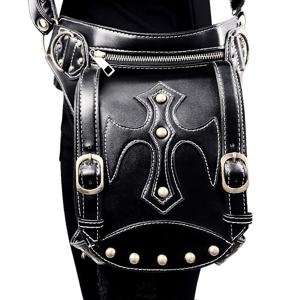 Gothic Punk Waist Bag – Harness Schultertasche Biker Tasche