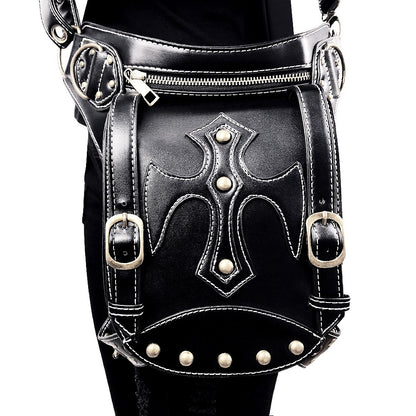 Gothic Punk Waist Bag – Harness Schultertasche Biker Tasche
