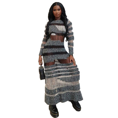 Muschibitch Transparent Knit Maxi Dress – Provokanter Designer-Look