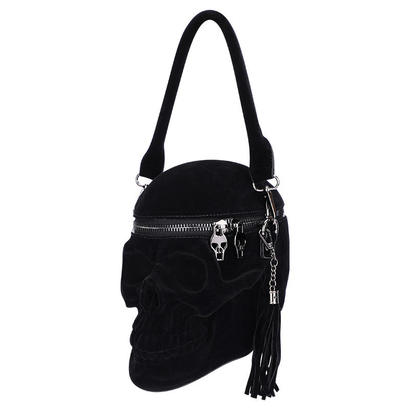 Punkgräfin Punk Skull Bag – Gothic 3D Totenkopf Handtasche