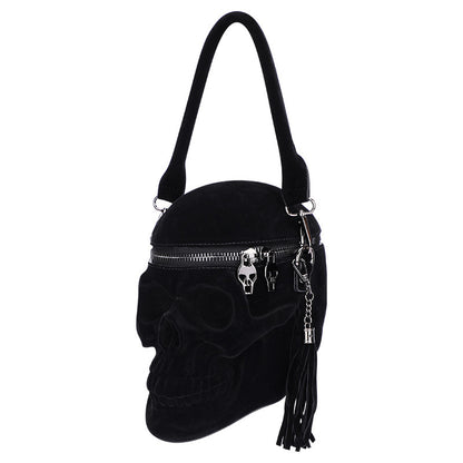 Punkgräfin Punk Skull Bag – Gothic 3D Totenkopf Handtasche