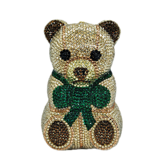 Muschibitch Crystal Bear Clutch – Luxus Teddy Diamond Abendtasche