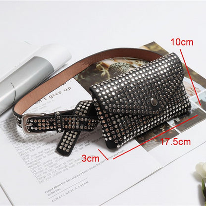 Punkgräfin Rivet Waist Bag – Luxus Punk Gürtel Tasche