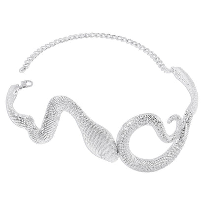 Schlangen Choker Halskette Gold Silber – Snake Collar Necklace Damen