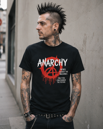 Anarchy T-Shirt Unisex, Rebel Against the Machines Shirt, Punk Protest Tee