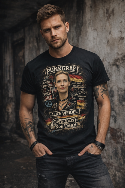 Alice Weidel Shirt – Germany Not Dead Statement T-Shirt von Punkgraf