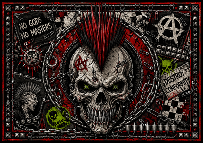 Punk Flanelldecke Decke DESTROY CONFORMITY Kuscheldecke – Punkgraf Rebel Blanket