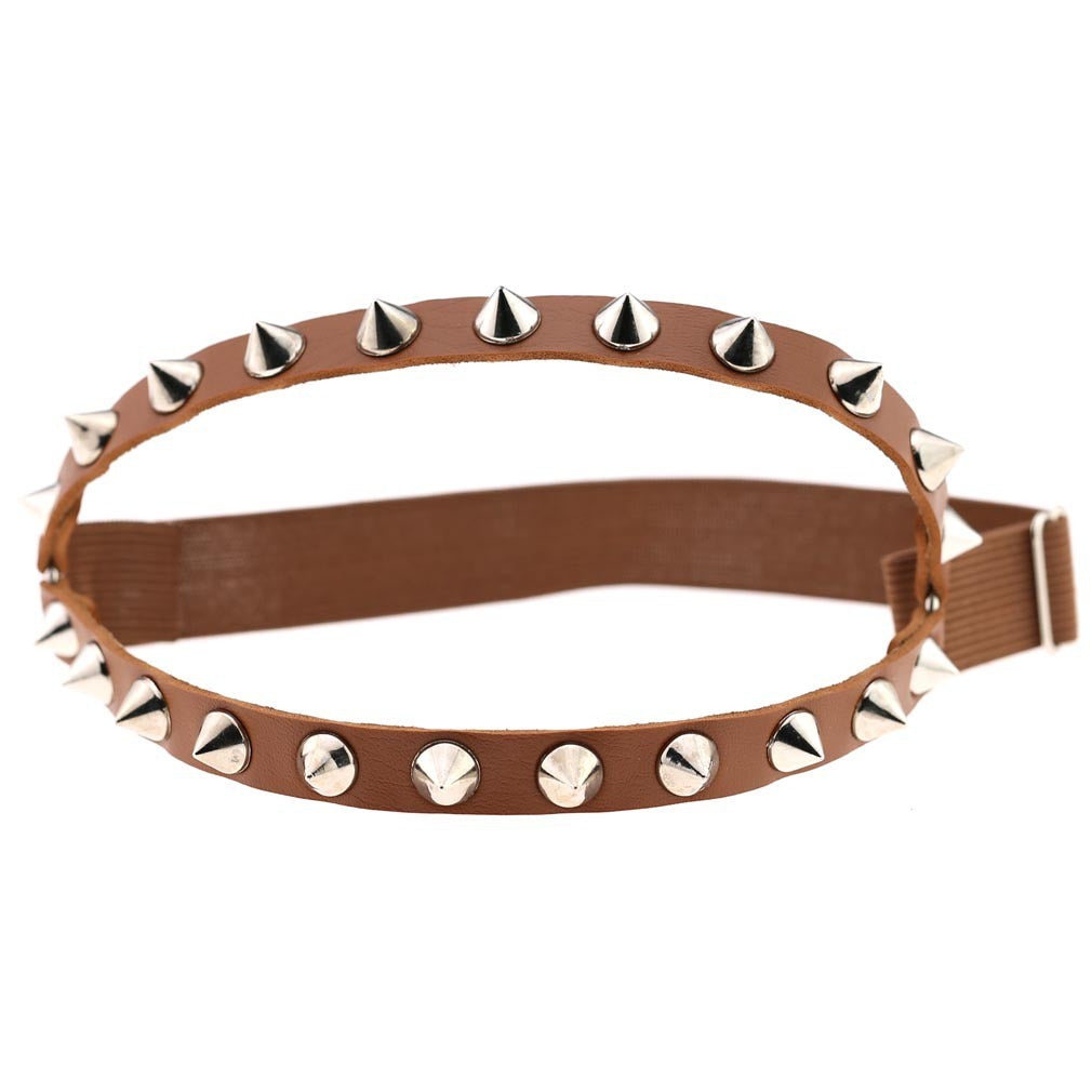 Punk Gothic Sexy Leder Oberschenkel Garter mit Nieten
