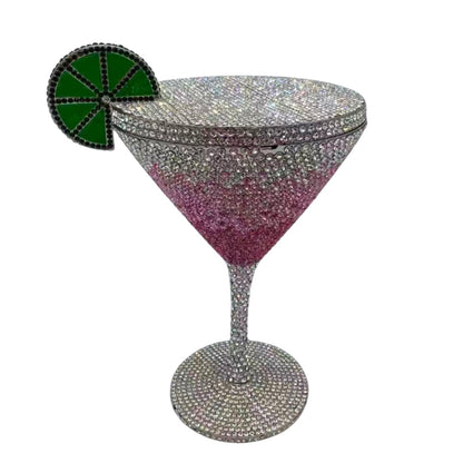 Muschibitch Crystal Cocktail Clutch – Luxury Martini Rhinestone Evening Bag