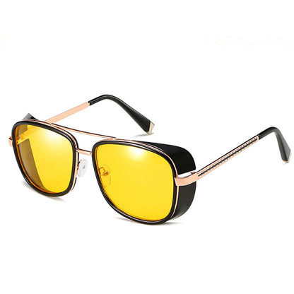 Muschibitch Steampunk Square Sonnenbrille – Retro Punk UV400