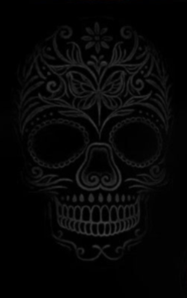 Punkgräfin Gothic Elegance „Dark Sugar Skull“ – Badeanzug mit ornamentalen Totenkopf & seitlichen Cut-outs