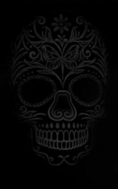 Punkgräfin Gothic Elegance „Dark Sugar Skull“ – Badeanzug mit ornamentalen Totenkopf & seitlichen Cut-outs
