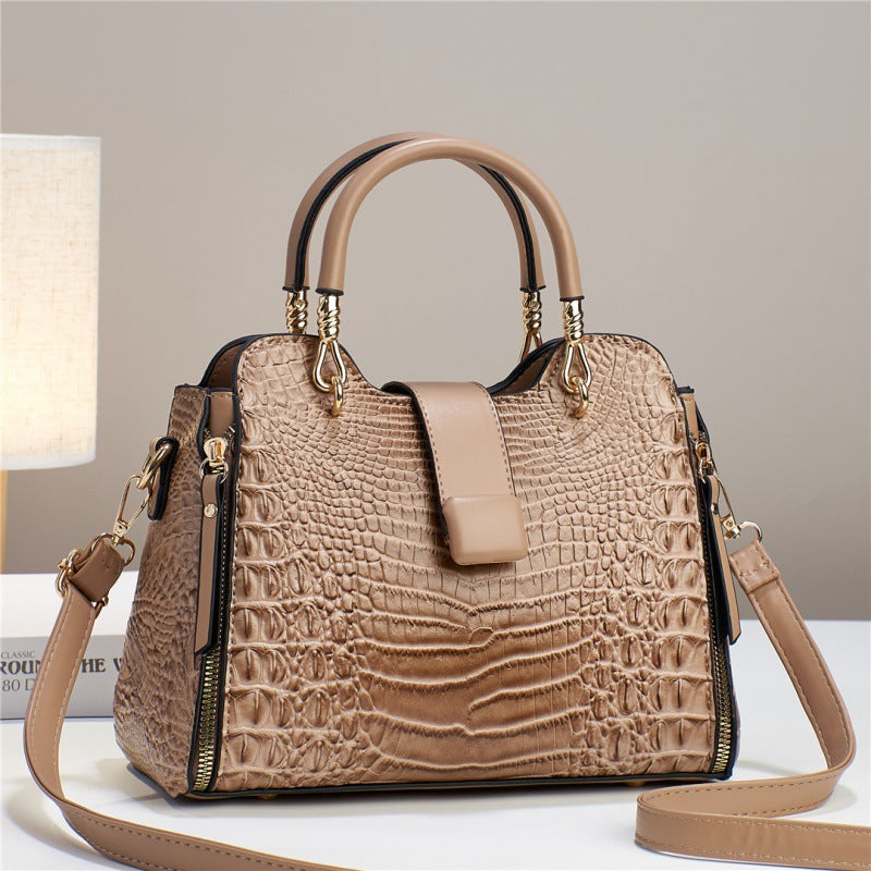 Muschibitch Croco Luxe Handbag – Crocodile Pattern Designer Tasche