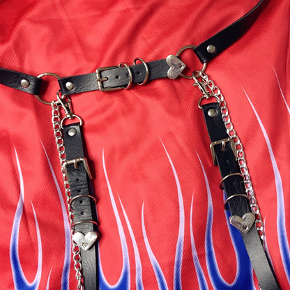 Muschibitch Punk Heart Chain Belt – Gothic Love Ketten-Gürtel