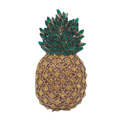 Muschibitch Pineapple Diamond Clutch – Luxury Crystal Party Handbag