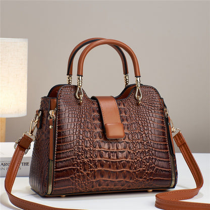 Muschibitch Croco Luxe Handbag – Crocodile Pattern Designer Tasche