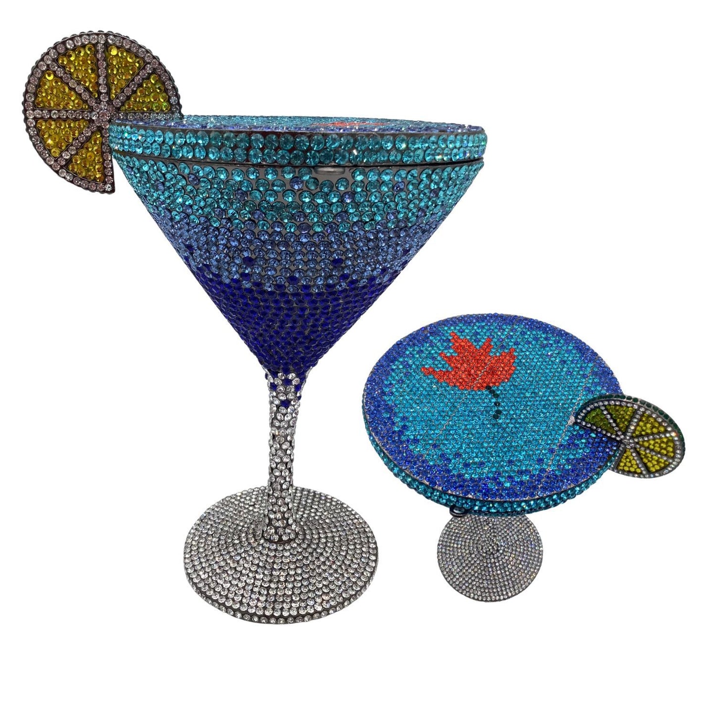 Muschibitch Crystal Cocktail Clutch – Luxury Martini Rhinestone Evening Bag