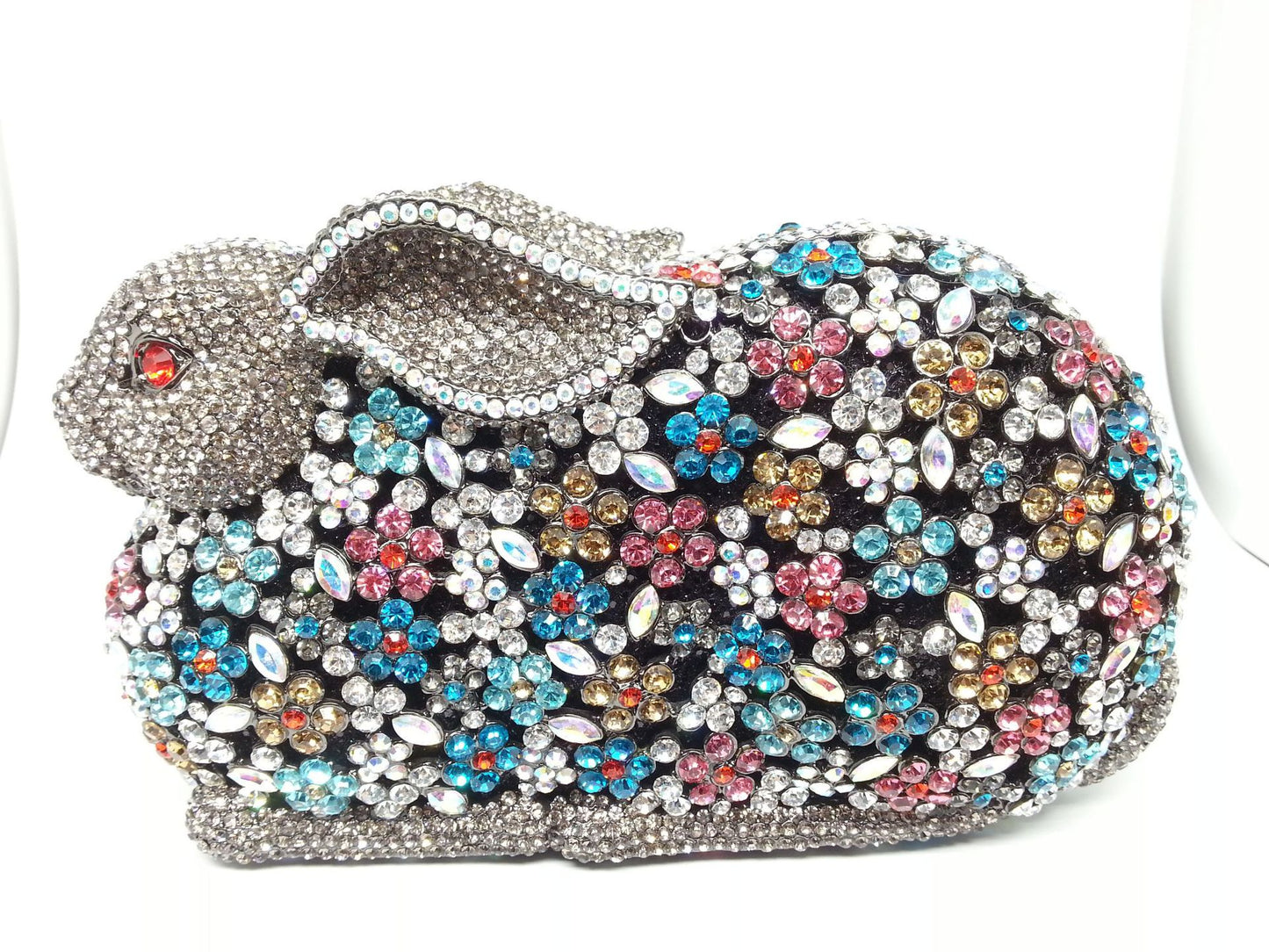 Muschibitch Crystal Bunny Clutch – Luxus Designer Hasen Abendtasche