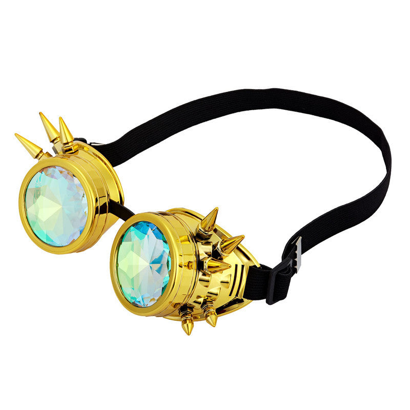 Punkgräfin Steampunk Goggles – Kaleidoskop Punk Gothic Brille