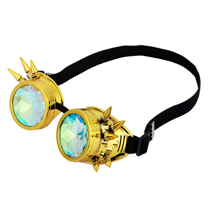 Punkgräfin Steampunk Goggles – Kaleidoskop Punk Gothic Brille